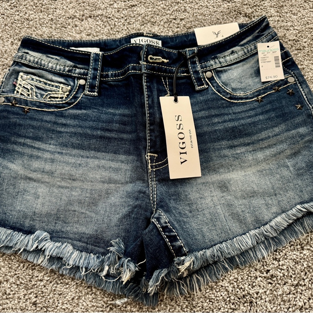 Vigoss Women's Blue Denim Shorts